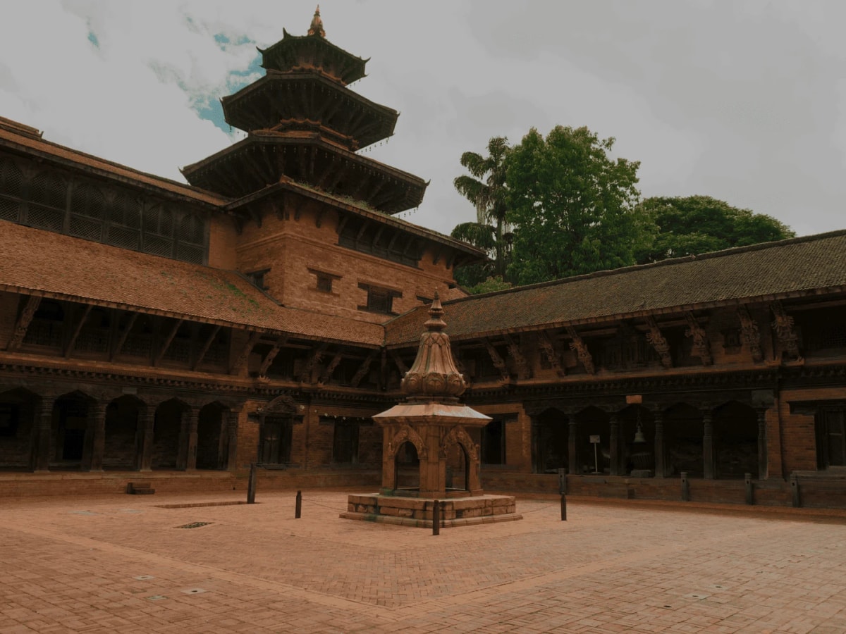 The courtyard of Patan Durbar Square