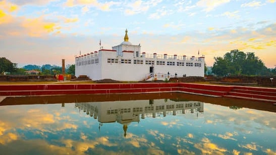 Lumbini, the Birthplace of the Lord Buddha - the mayadevi temple